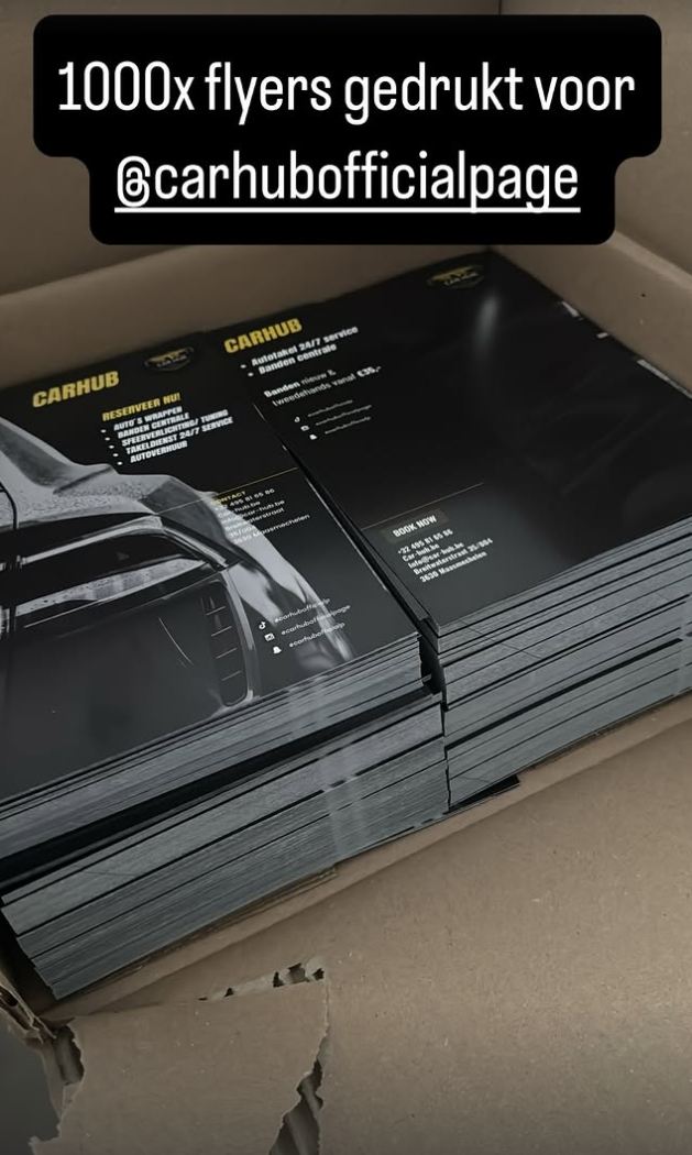 Flyers voor Car Hub