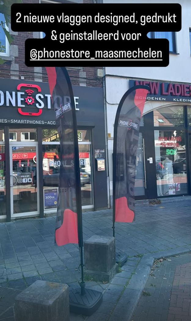 Vlaggen voor Phonestore